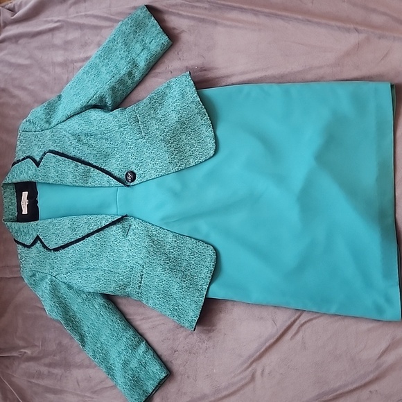Kasper Suit Dress - Women's Size 8 Jacket and 10 Dress - Picture 1 of 15